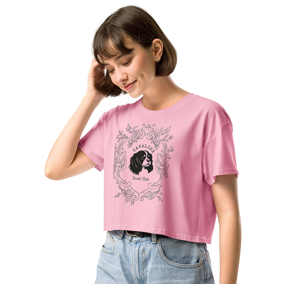 Thumbnail: King Charles Cavalier Social Club Crop Top 