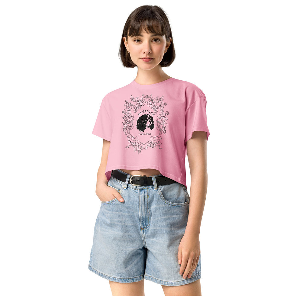 Thumbnail: King Charles Cavalier Social Club Crop Top 