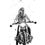 Miniature : Femme à moto