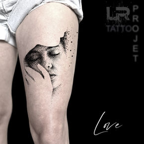 Projet de tatouage artistique love