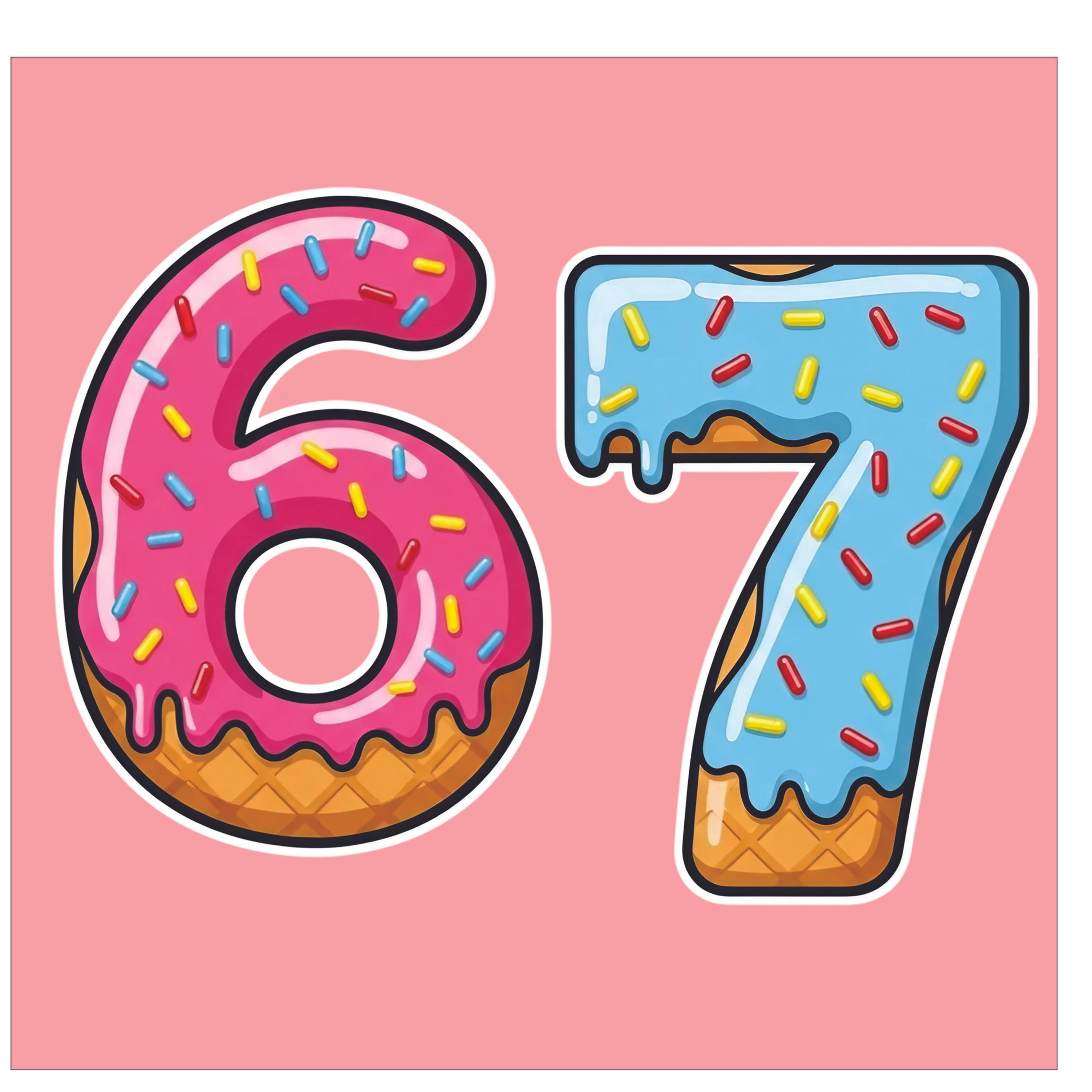 67--Ice Cream Bubble Numbers--Click For Options!