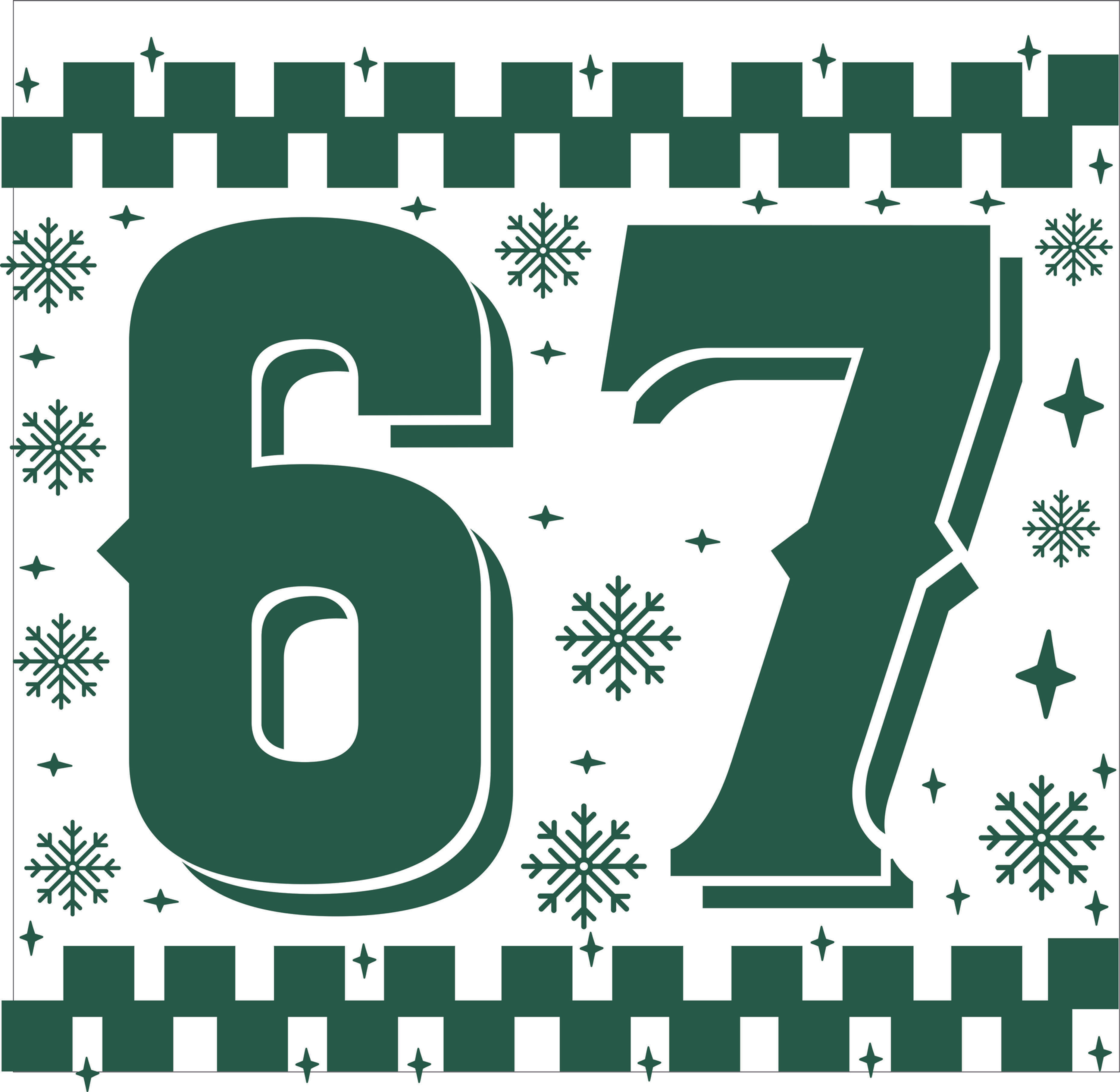 67--Christmas Sweater Green Print-Click For Options!