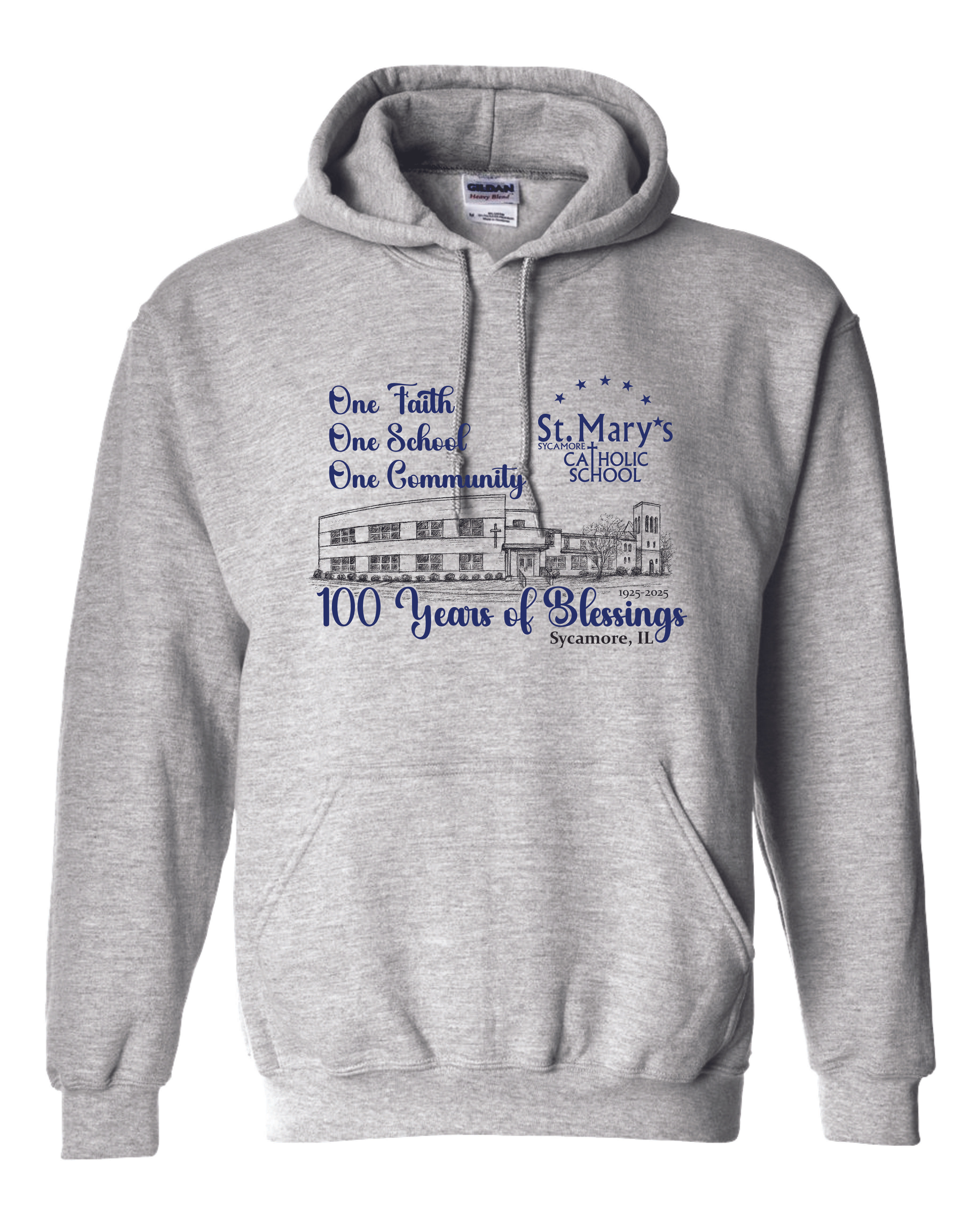 St Mary's 100 Year Celebration on Hooded Sweatshirts--Click Here