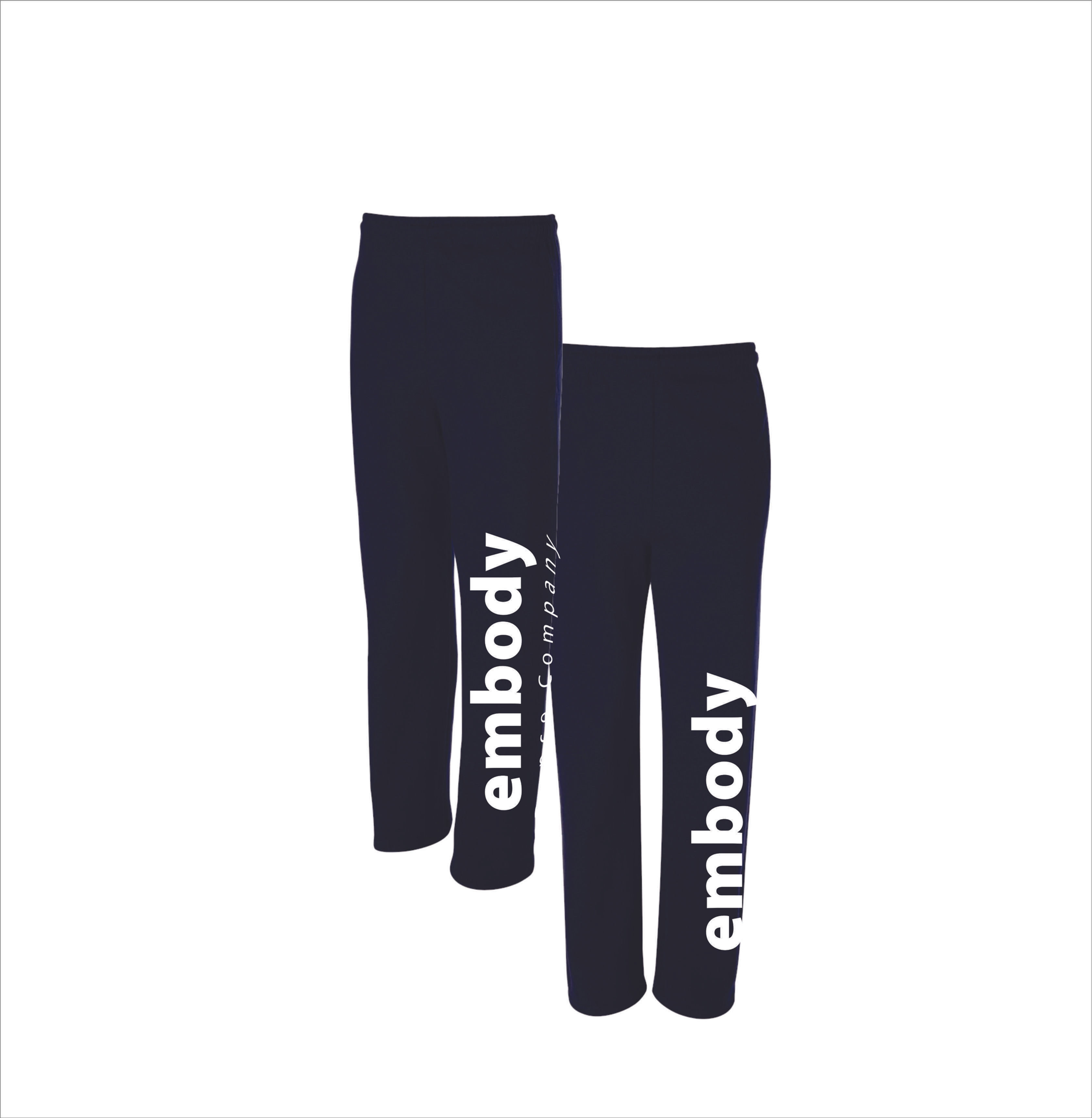 ADULT Embody Team Open Bottom Sweatpants NAVY