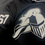 Thumbnail: Silver Glitter PUFF Knight Head On Black--click for options!