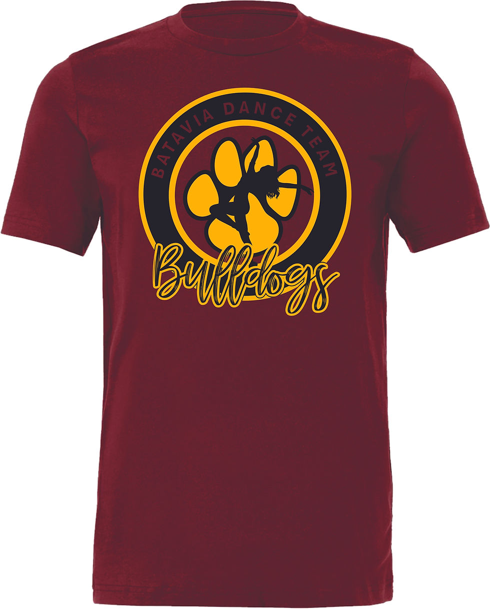 Thumbnail: MATTE Batavia Dance Team Medallion Logo Red Apparel