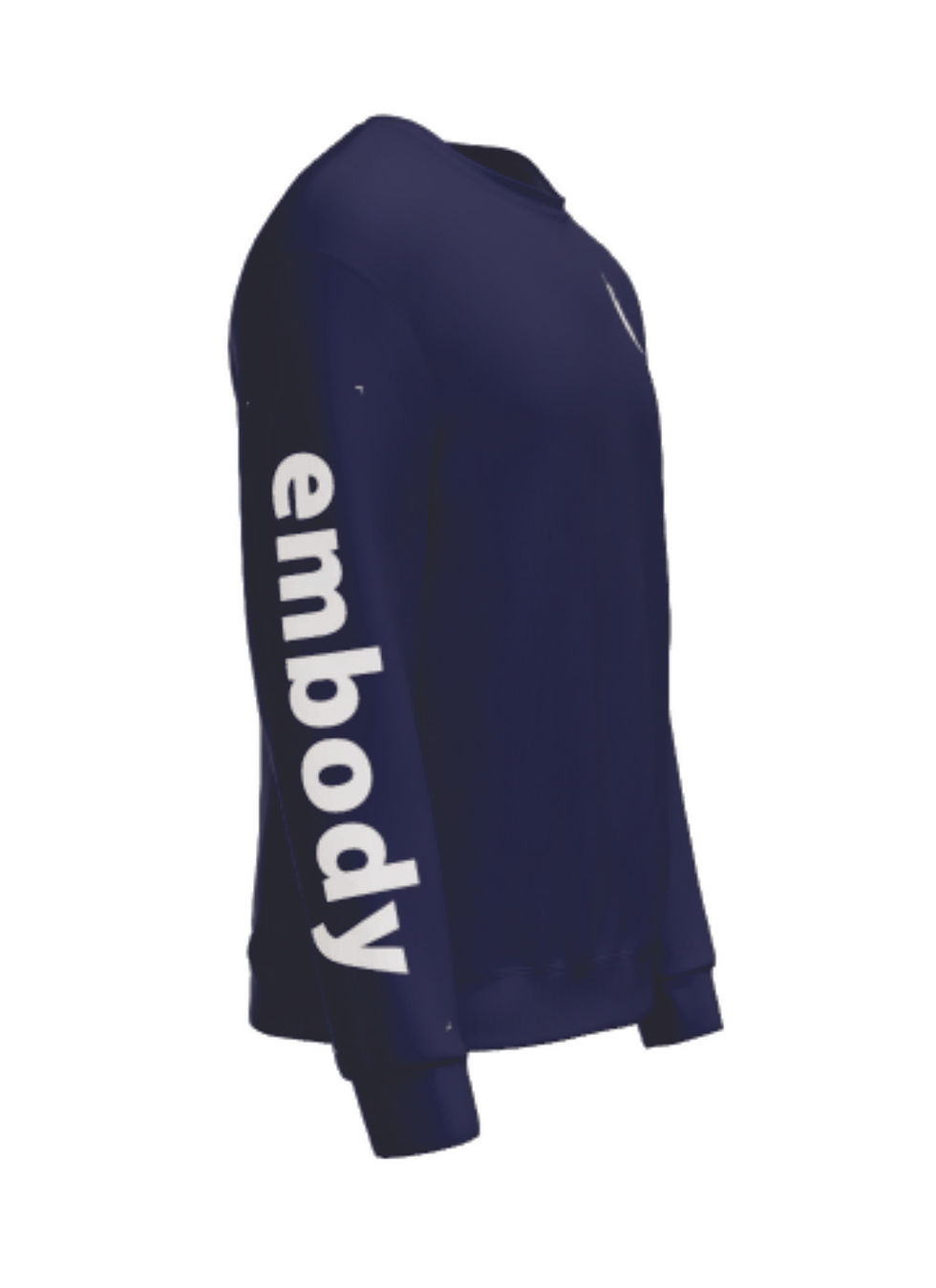 Thumbnail: Embody Sleeve Print on Navy--Click for Shirt Styles