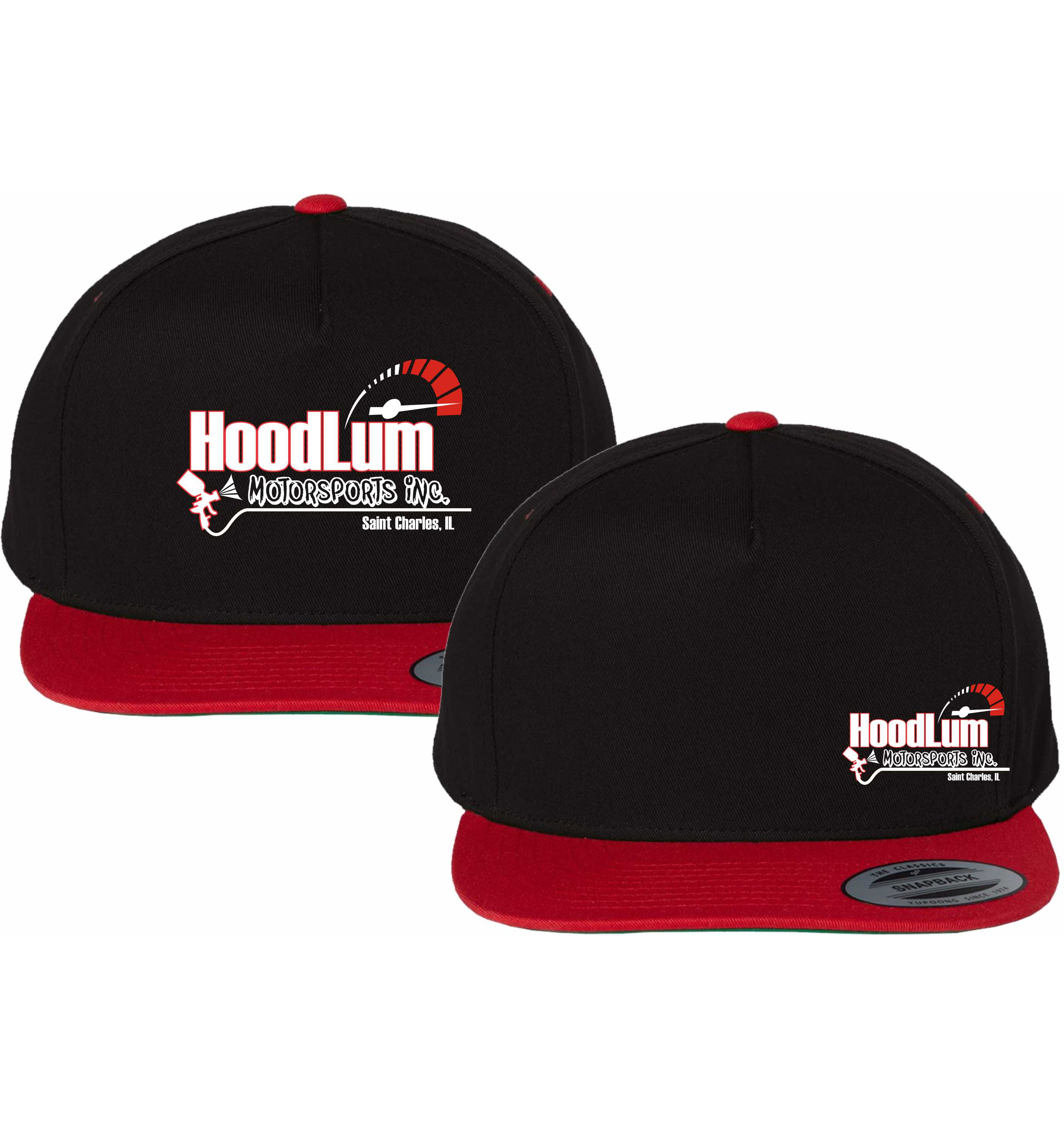 Hoodlum Logo Red Bill Hat