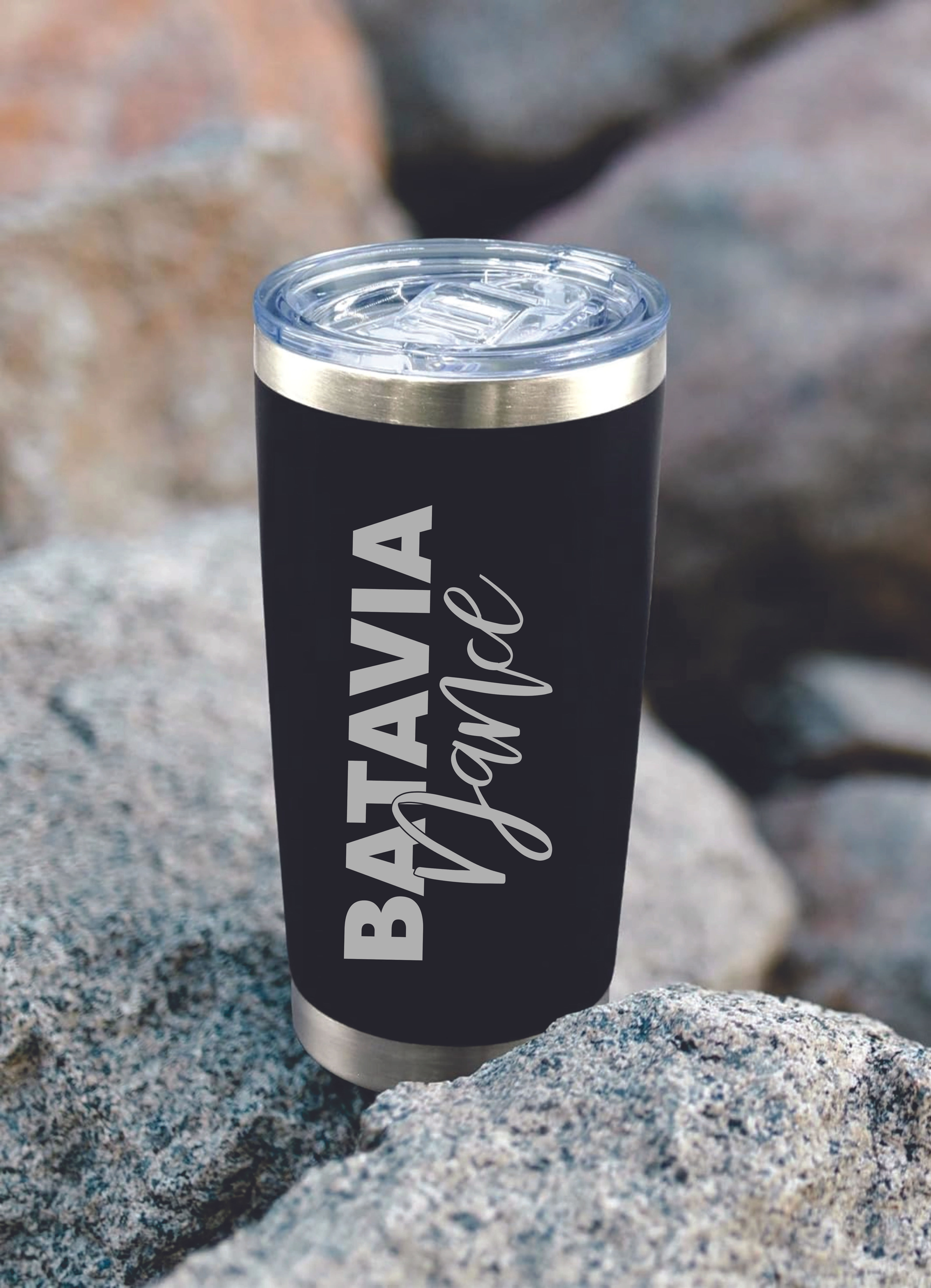 Personalized Laser Engraved Tumbler--Batavia Dance