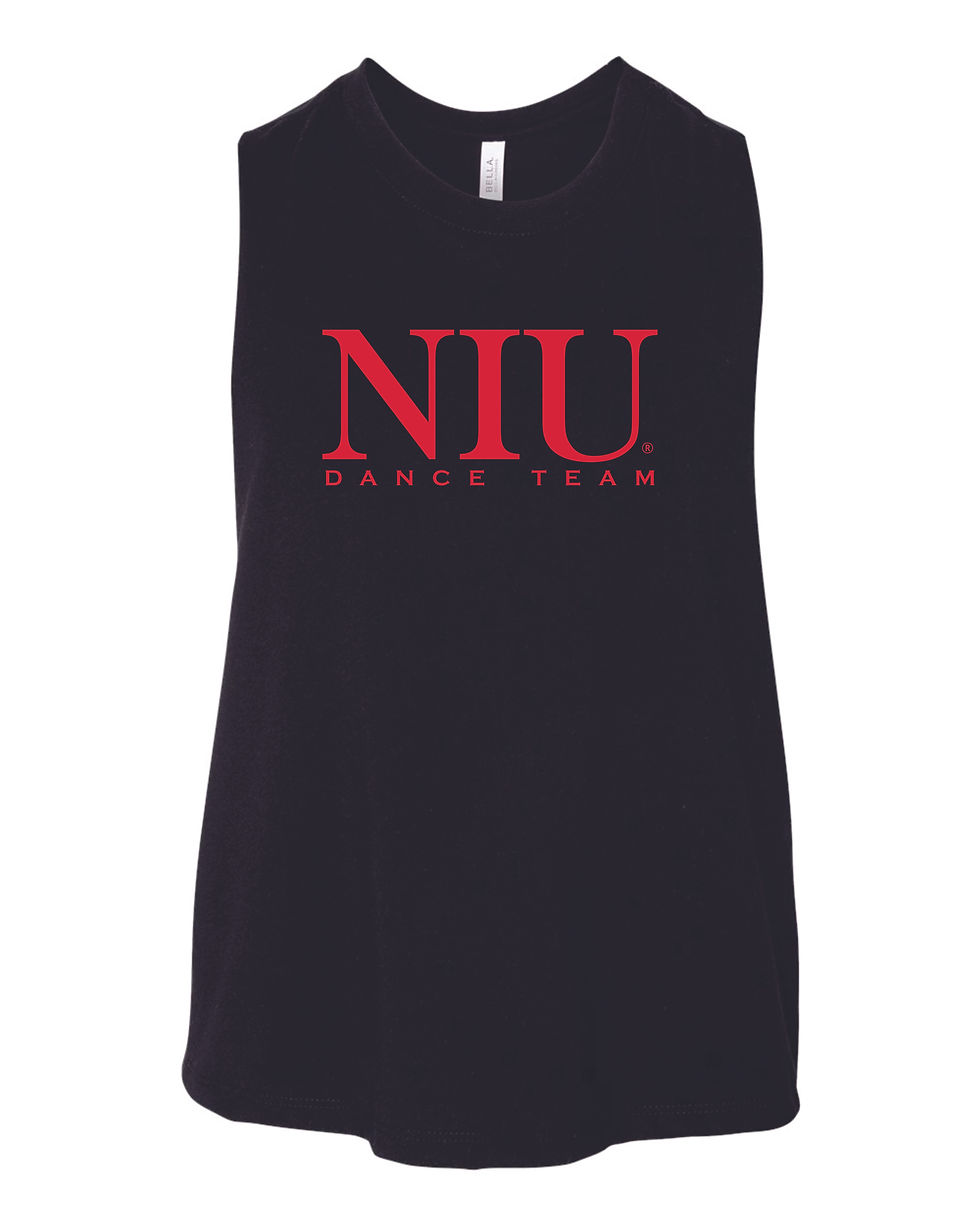 Thumbnail: NIU Dance Team Cropped Racerback Tank