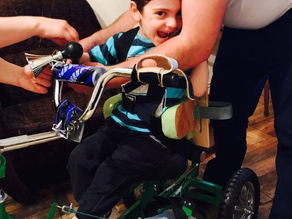 Mikael Received His Special Bike and Chair - 6/16/17