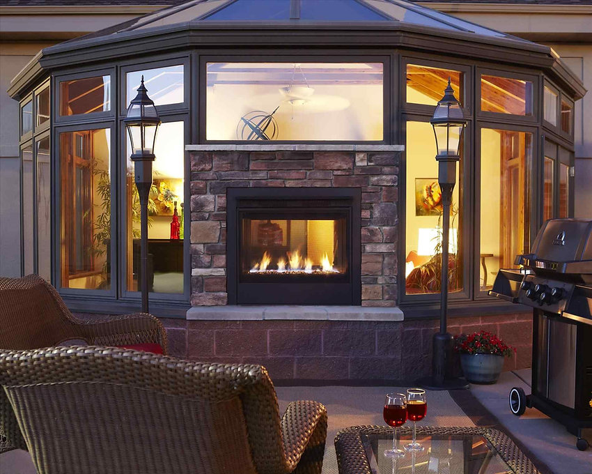 Custom fireplace and patio options