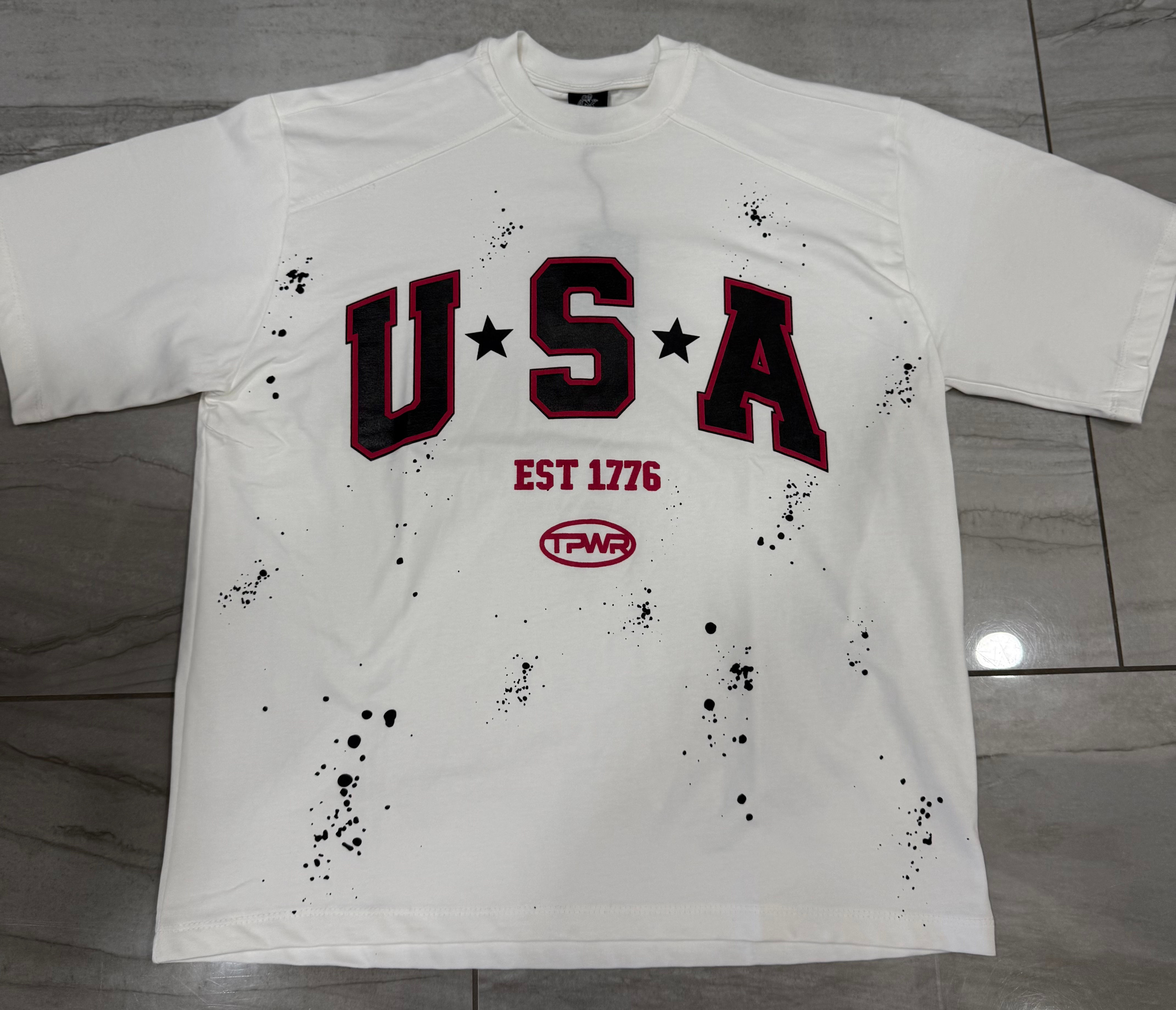 T-Shirt Tpwr Usa White