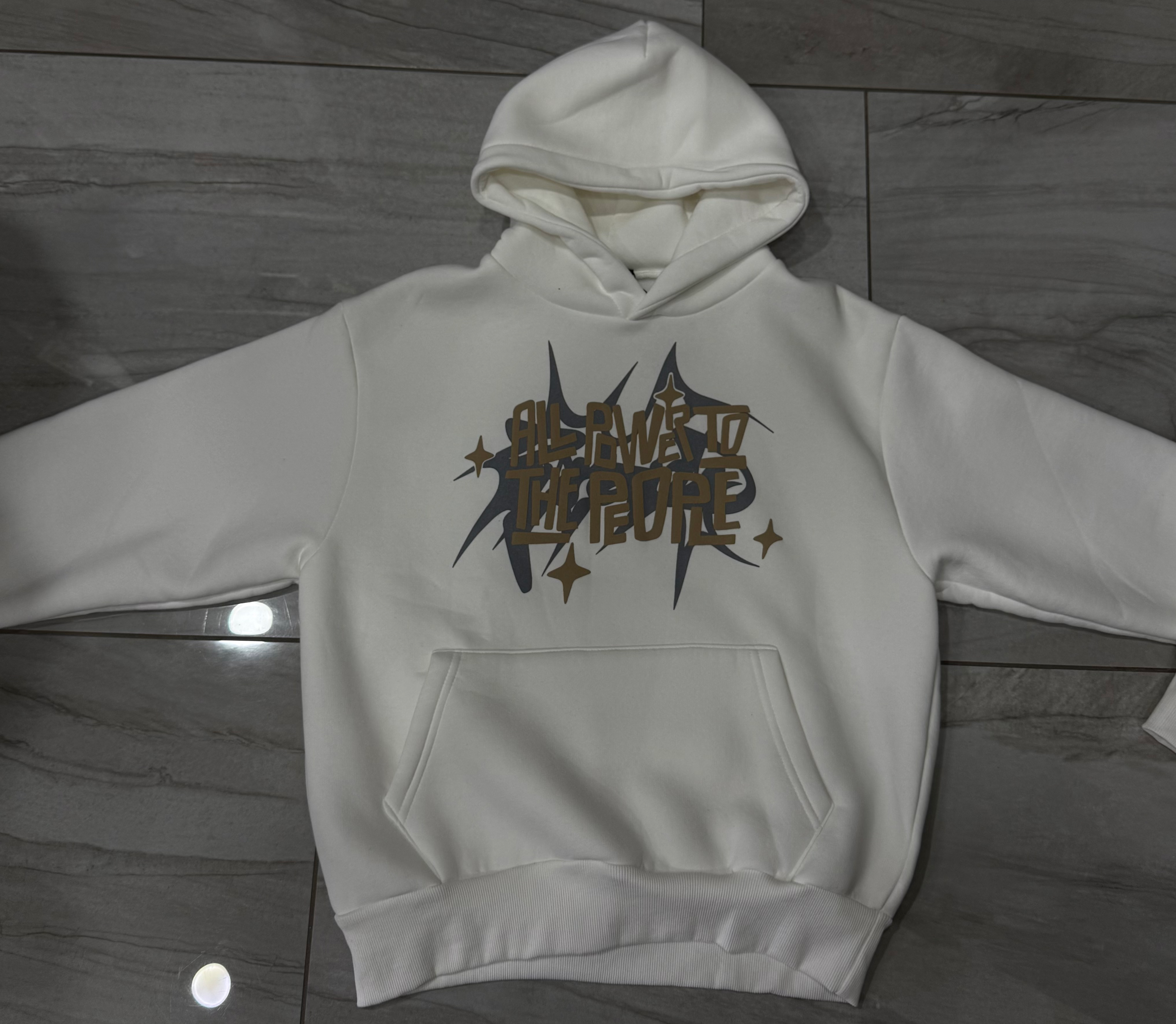 Hoodie The People White 