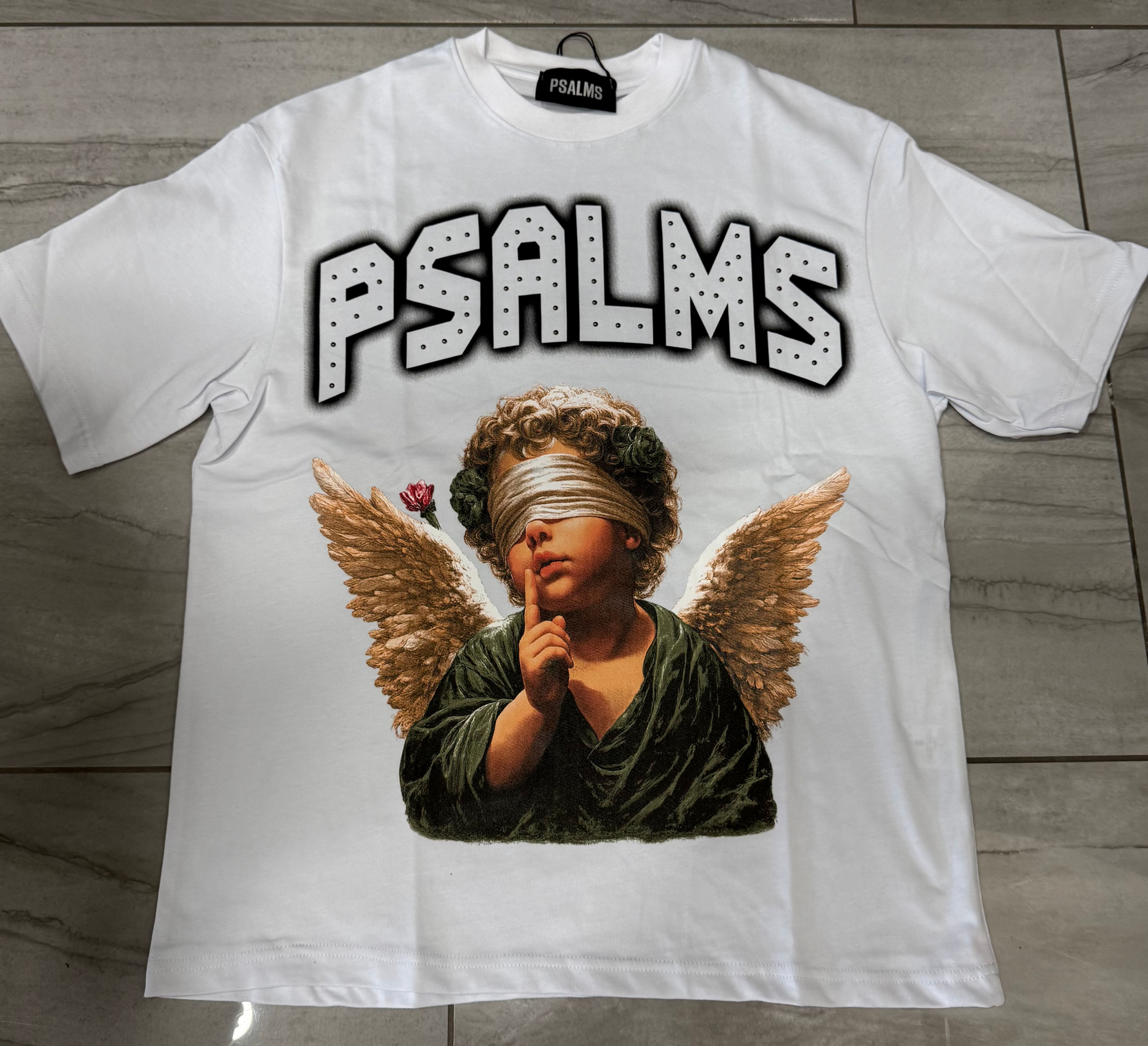 T-Shirt Psalms Angel White