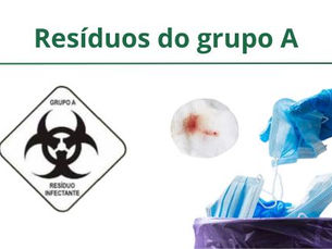 simbologia e fotos de resíduos grupo A