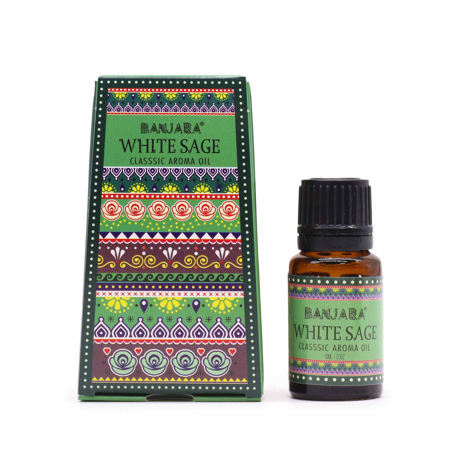 Oleo com fragancia de la India Banjara 10ml - Salvia Blanca