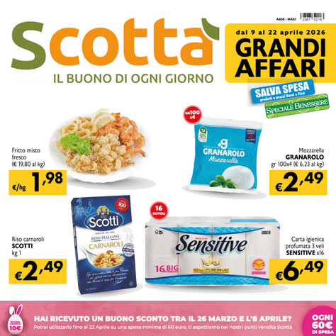 Volantino dal 9 9al 22 Aprile