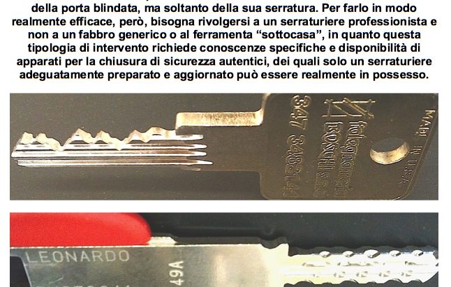 NUOVE SERRATURE anti ladro. Conversioni Trasformazioni Aggiornamenti