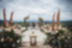 Setting up for a wedding