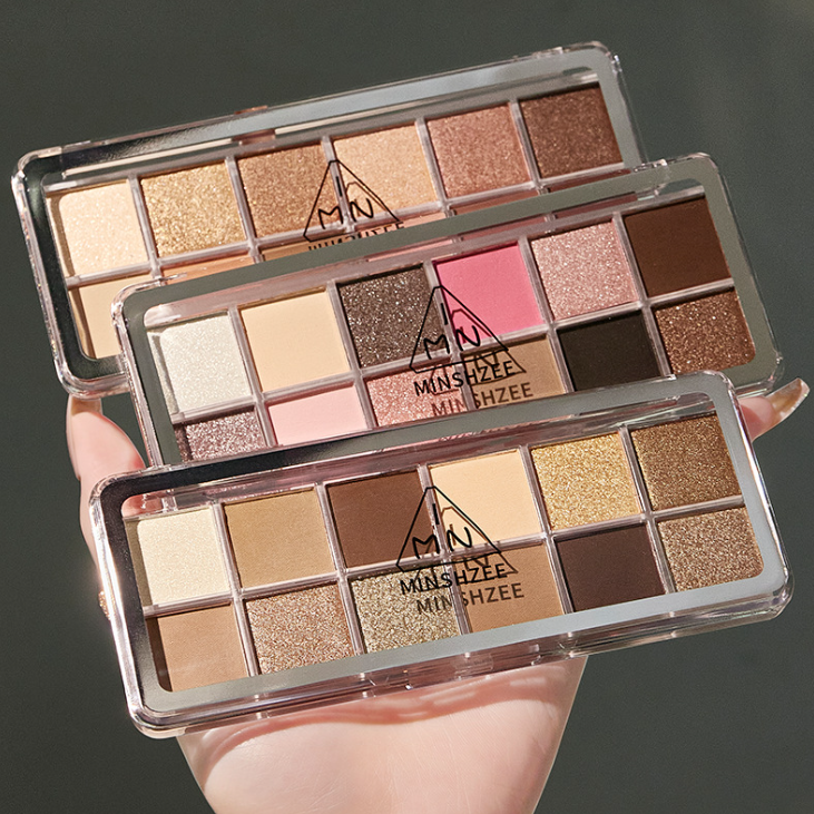 Thumbnail: Ming Xizhi 12-Color Pearlescent Matte Eyeshadow Palette