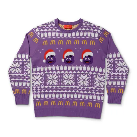 2023 McDonald's Grimace Christmas Sweater