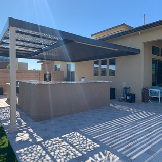4K Aluminum Pergola On A Residential Home