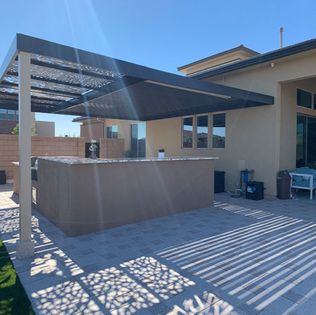 4K Aluminum Pergola On A  Residential Home