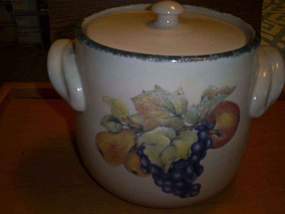 Thumbnail: Old pot with design of fruit