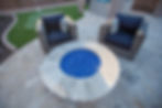 Circular Fire Pit with Fire Glass Phoenix AZ
