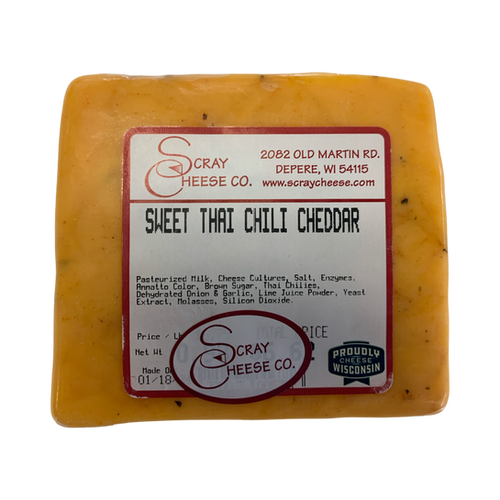 Sweet Thai Chili Cheddar 1 lb. scray
