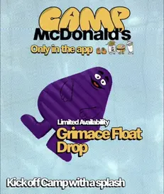 Grimace Float Ad