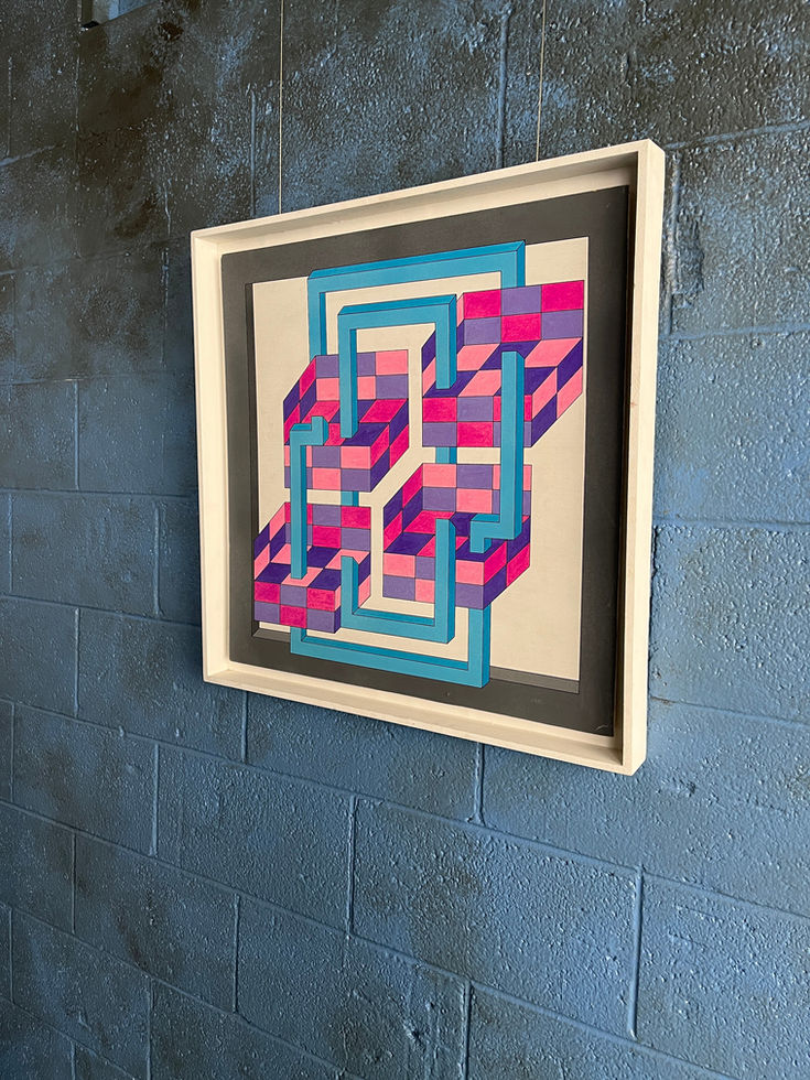 Acrylic Kenetic Painting Guy Pouppez