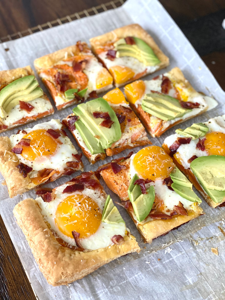 Sweet Potato Bacon Egg Tart