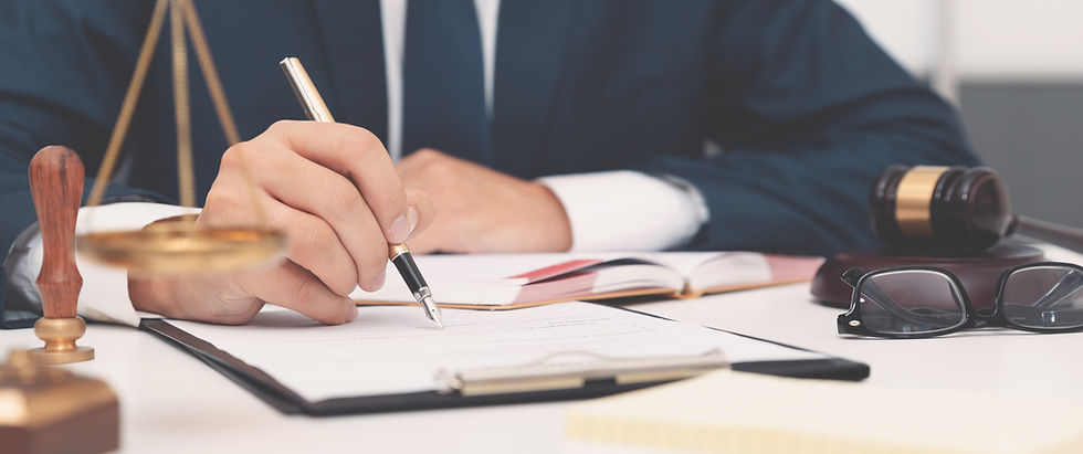 Lawyer Consultation & Recruitment | Lawyer Filling Out Documents