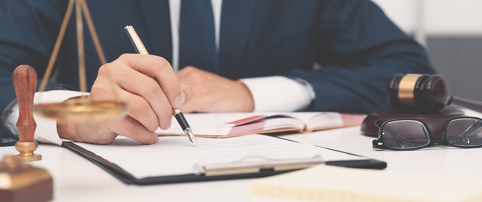 Lawyer Consultation & Recruitment | Lawyer Filling Out Documents