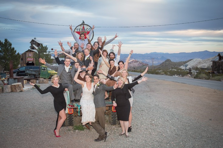 Nelson Ghost Town wedding party
