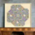 Artwork - Guy Pouppez Acrylic Kinetic Painting 1960's-70's