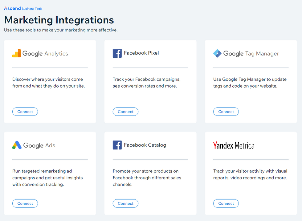 Ascend Marketing Integrations