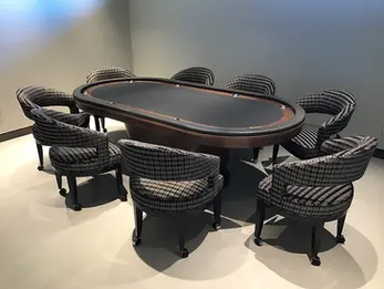 8 Player Luxury Poker Table by Brilliant Billiards