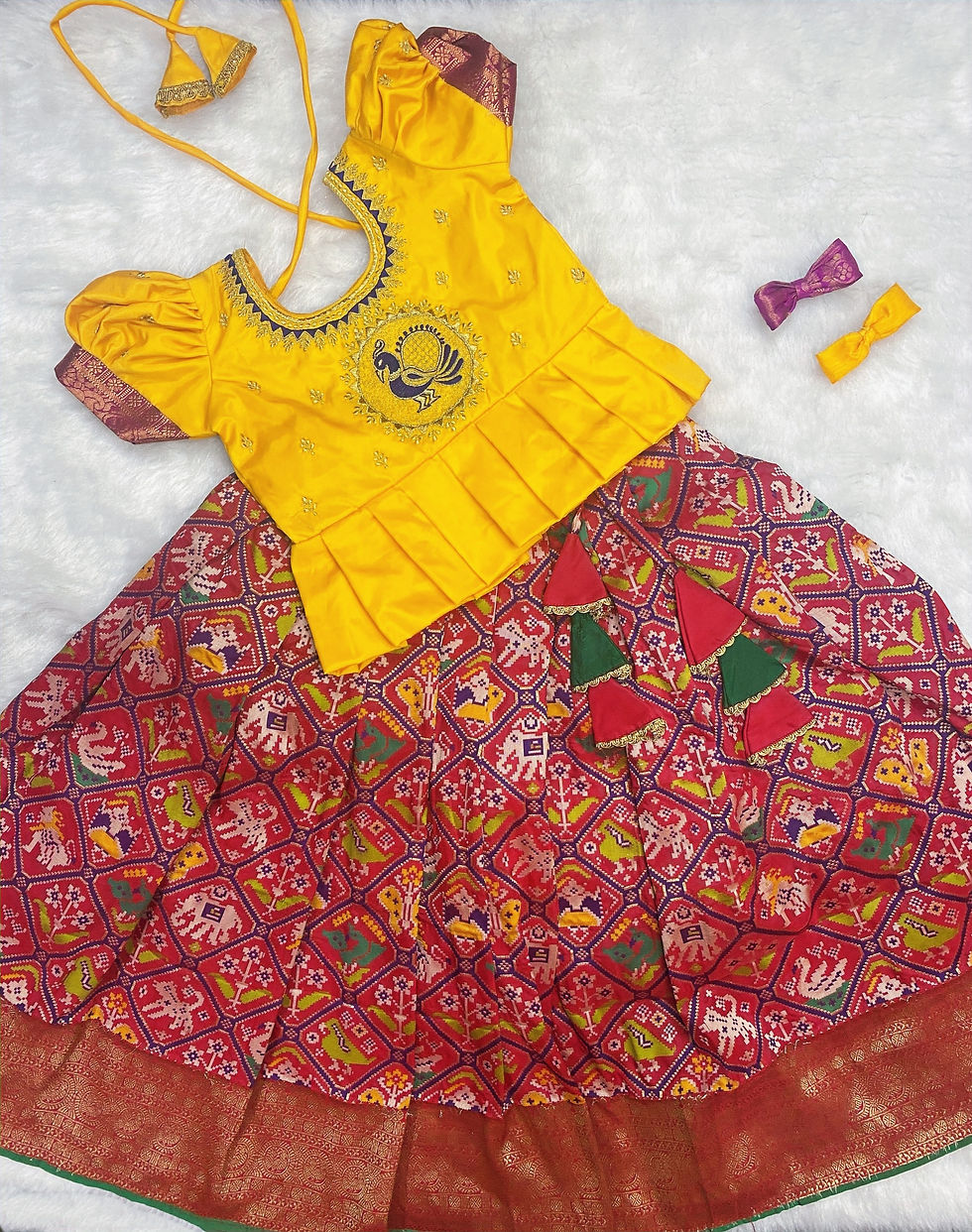 Thumbnail: custom made Banarasi ikkat lehanga
