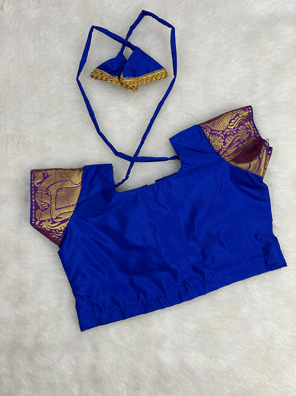 Thumbnail: Beautiful Kanchipuram pattu pavadai for little lillies