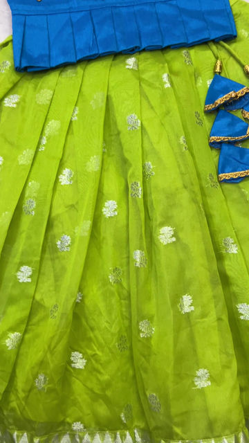 Thumbnail: custom made organza lehenga