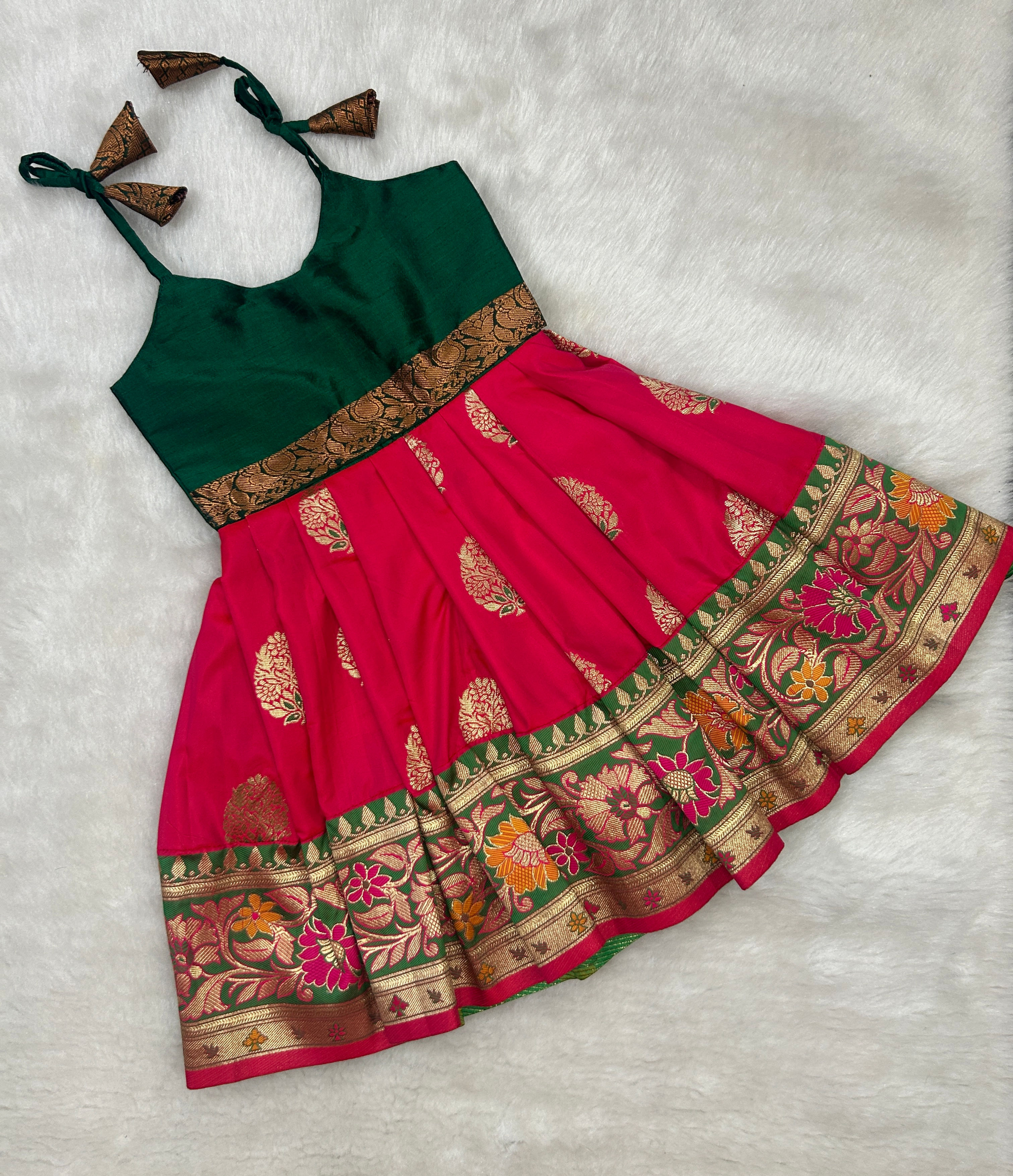 Beautiful Pathan silk gown 