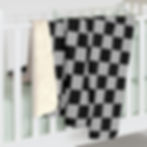 Miniatura: Classic Grey & Black Checkered Blanket