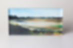 Μικρογραφία: Horizontal gradient abstract artwork in calming blue tones