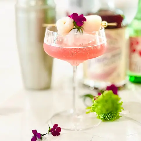 Lychee Rose Mimosas