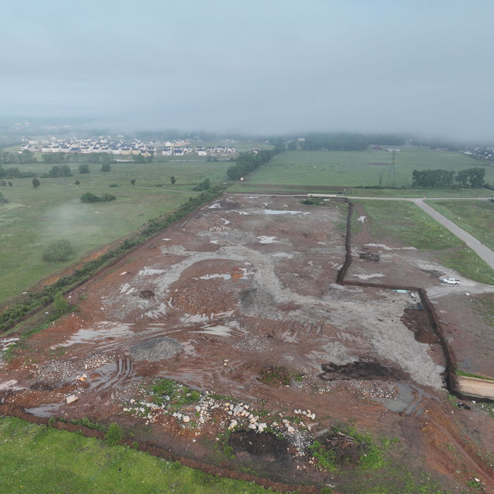 An aerial photo of the jobsite Northside Estates in 