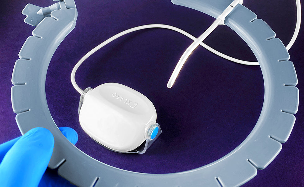 Galaxy II self-retaining retractor with LED surgical light attached.