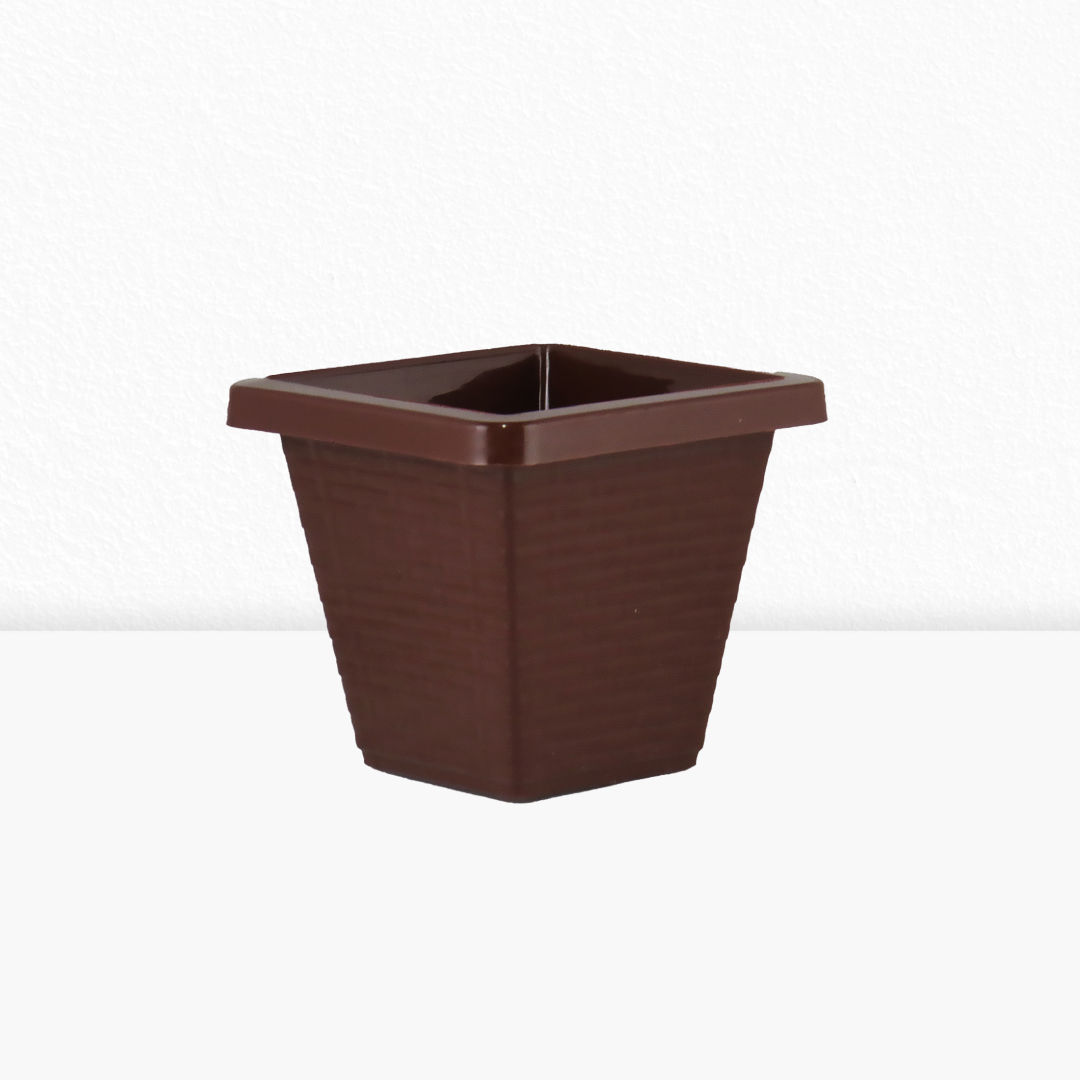 Maceta cuadrada - Linea RATTAN